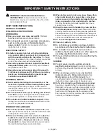 Preview for 3 page of Craftsman 315.101260 Operator'S Manual