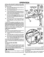 Предварительный просмотр 8 страницы Craftsman 315.101390 Owner'S Manual