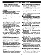 Предварительный просмотр 3 страницы Craftsman 315.101531 Operator'S Manual