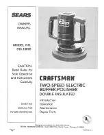 Craftsman 315.10670 Owner'S Manual preview