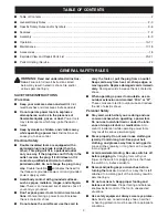 Preview for 2 page of Craftsman 315.108470 Operator'S Manual