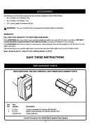 Предварительный просмотр 9 страницы Craftsman 315.111250 Owner'S Manual