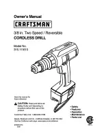 Craftsman 315.111610 Owner'S Manual preview