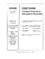 Preview for 12 page of Craftsman 315.111690 Owner'S Manual