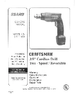 Craftsman 315.111860 Owner'S Manual предпросмотр