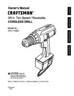 Craftsman 315.111920 Owner'S Manual предпросмотр