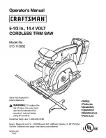 Preview for 1 page of Craftsman 315.113082 Operator'S Manual