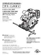 Craftsman 315.114261 Operator'S Manual preview