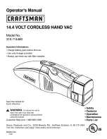 Craftsman 315.114460 Operator'S Manual preview