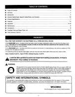 Preview for 2 page of Craftsman 315.114500 Operator'S Manual