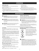 Preview for 17 page of Craftsman 315.114852 Operator'S Manual