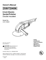 Preview for 1 page of Craftsman 315.115031 Owner'S Manual