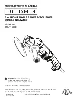 Craftsman 315.115060 Operator'S Manual preview