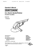 Preview for 1 page of Craftsman 315.115070 Operator'S Manual