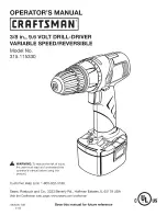 Craftsman 315.115330 Operator'S Manual предпросмотр