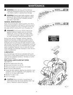 Preview for 21 page of Craftsman 315.115780 Operator'S Manual