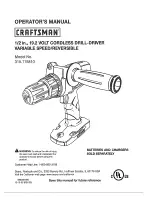 Craftsman 315.115810 Operator'S Manual preview