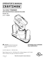 Craftsman 315.115830 Operator'S Manual preview