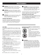 Preview for 14 page of Craftsman 315.115940 Operator'S Manual