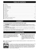 Preview for 2 page of Craftsman 315.116212 Operator'S Manual