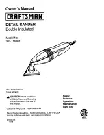 Craftsman 315.116301 Owner'S Manual preview