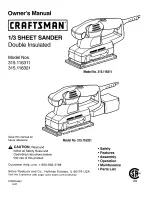 Preview for 1 page of Craftsman 315.116311 Owner'S Manual