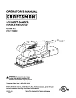 Craftsman 315.116920 Operator'S Manual preview