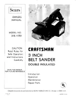 Preview for 1 page of Craftsman 315.11701 Owner'S Manual