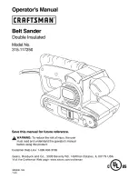 Craftsman 315.117250 Operator'S Manual preview
