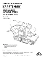 Craftsman 315.117280 Operator'S Manual preview