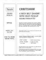 Preview for 8 page of Craftsman 315.11782 Owner'S Manual