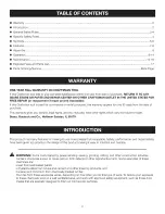 Preview for 2 page of Craftsman 315.1191 Operator'S Manual