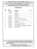 Preview for 17 page of Craftsman 315.172300 Owner'S Manual