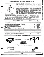 Preview for 5 page of Craftsman 315.17250 Owner'S Manual