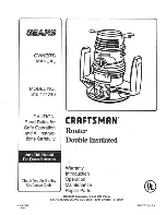 Preview for 1 page of Craftsman 315.174740 Manual