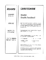 Preview for 16 page of Craftsman 315.174740 Manual