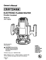 Craftsman 315.175070 Owner'S Manual preview