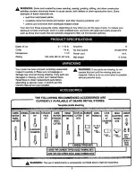 Preview for 5 page of Craftsman 315.17513 Owner'S Manual