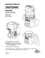 Craftsman 315.175341 Operator'S Manual предпросмотр