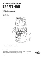 Craftsman 315.175342 Operator'S Manual preview