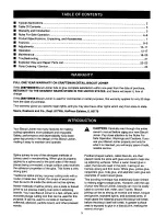 Предварительный просмотр 3 страницы Craftsman 315.175500 Owner'S Manual