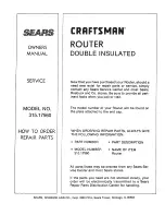 Предварительный просмотр 12 страницы Craftsman 315.17560 Owner'S Manual