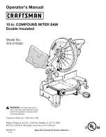 Craftsman 315.212040 Operator'S Manual preview