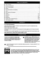 Preview for 2 page of Craftsman 315.21208 Owner'S Manual