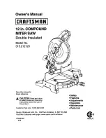 Craftsman 315.212120 Owner'S Manual preview