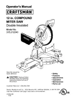 Preview for 1 page of Craftsman 315.212240 Operator'S Manual