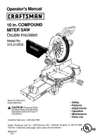 Preview for 1 page of Craftsman 315.212500 Operator'S Manual