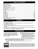 Preview for 2 page of Craftsman 315.212500 Operator'S Manual