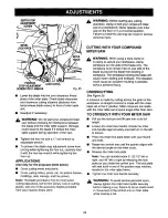 Preview for 20 page of Craftsman 315.212500 Operator'S Manual