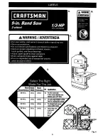 Предварительный просмотр 9 страницы Craftsman 315.21449 Owner'S Manual